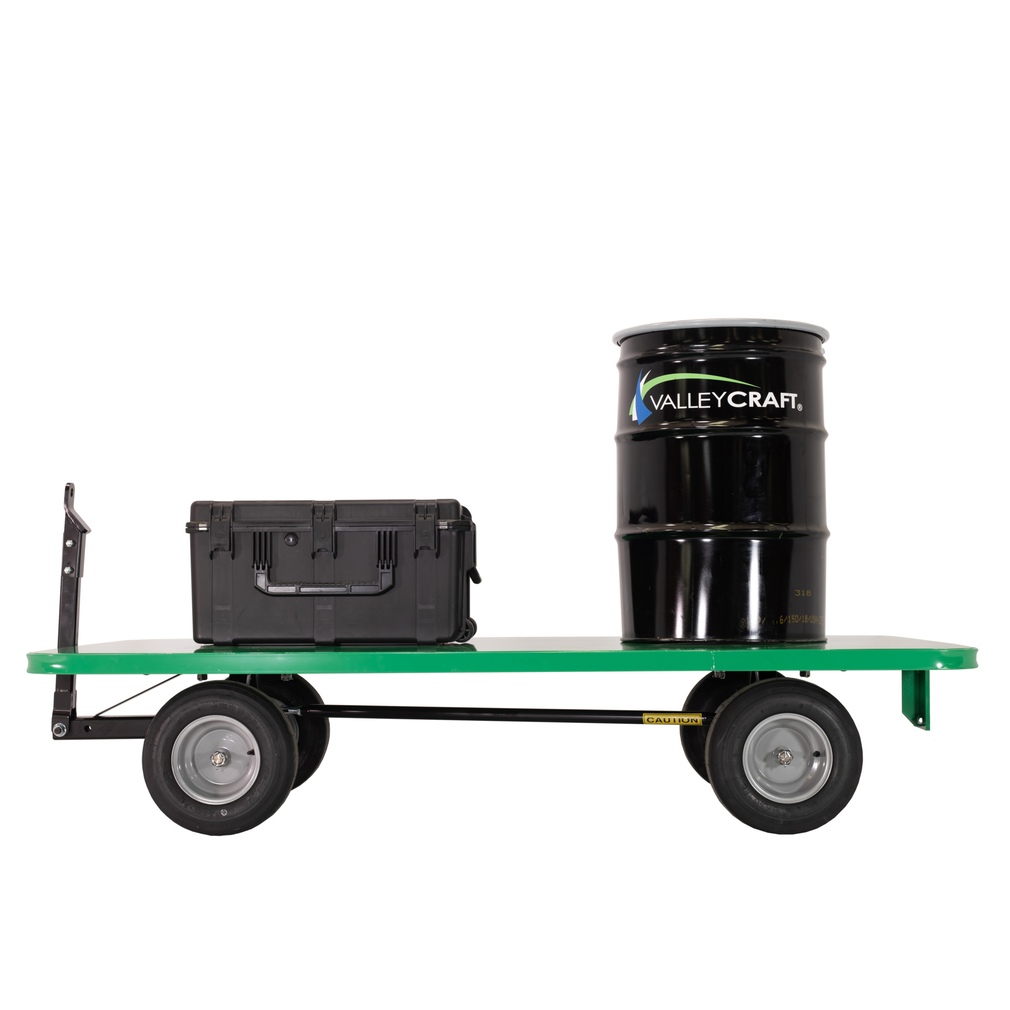 Valley Craft, Quad-Steer Trailer, Load Capacity 6000 lb, Deck Length 8 ft, Deck Width 4 ft, Model# F83997